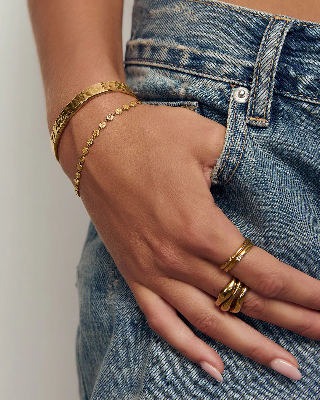 Atlas Gold Bracelet by Arms of Eve