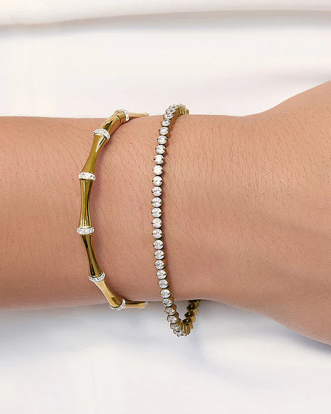 Allegra Tennis Bracelet (Gold) by Arms of Eve