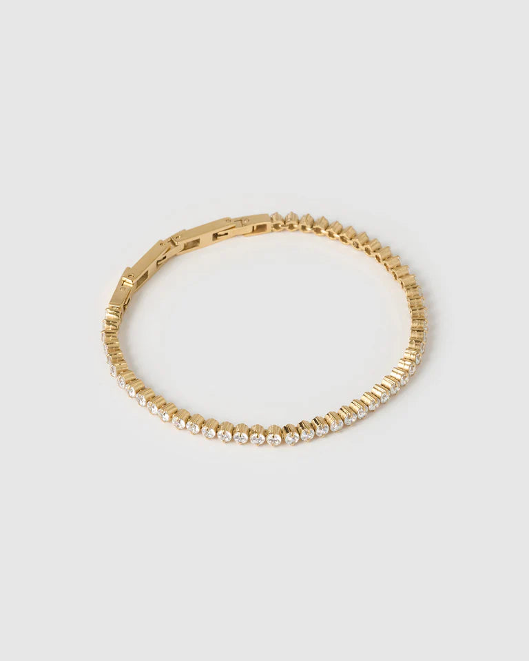 Allegra Tennis Bracelet (Gold) by Arms of Eve
