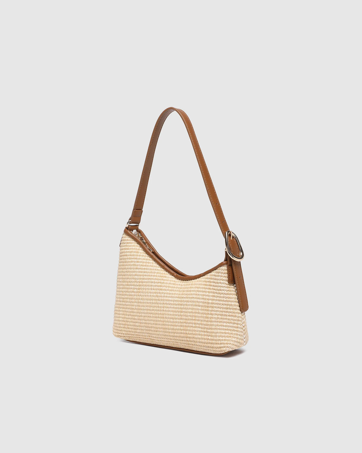 Amelia Shoulder Bag (Raffia/Tan) by Louenhide