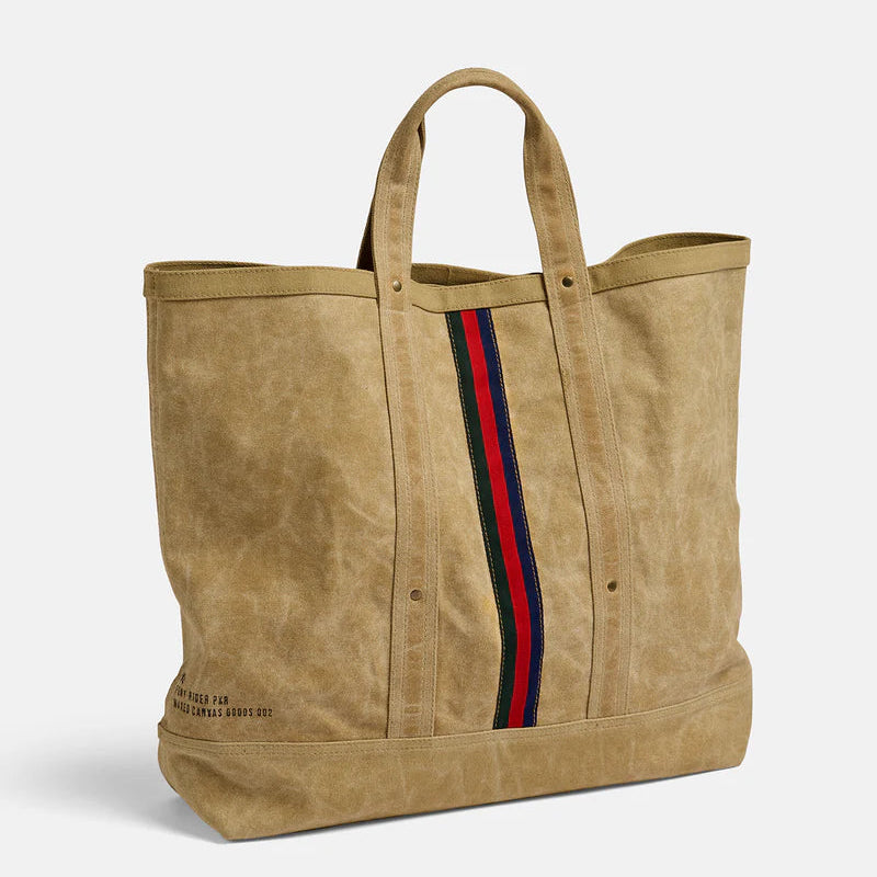 Escapee Large Canvas Tote Bag | Golden Tan - Pony Rider