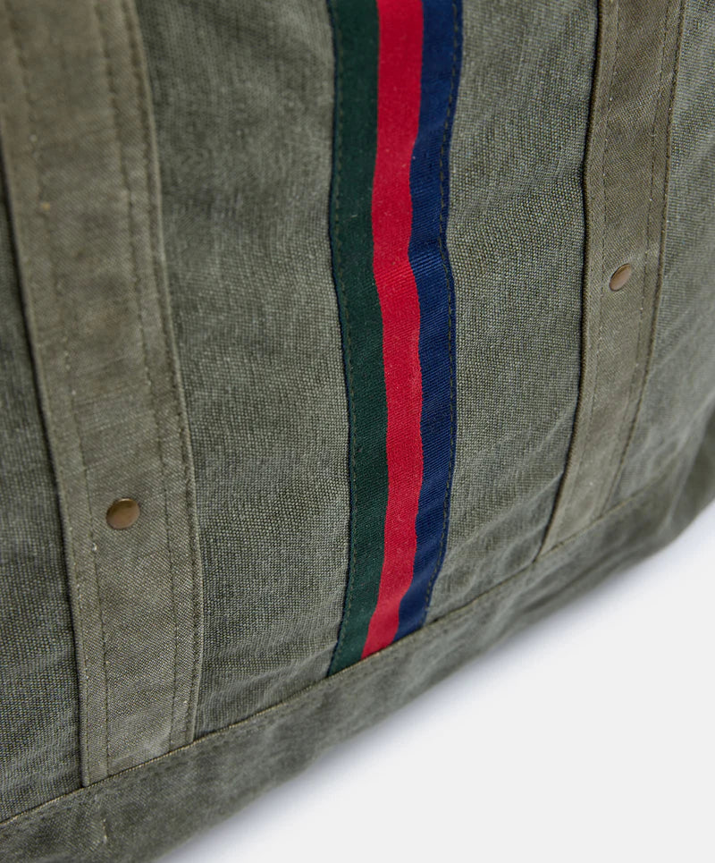 Escapee Large Canvas Tote Bag | Upcycled Khaki - Pony Rider