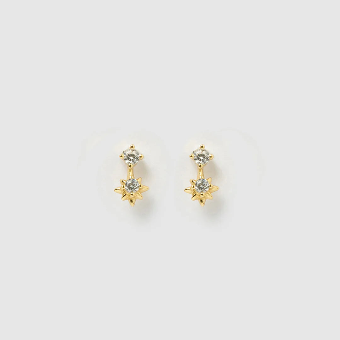 Bonnie Gold Stud Earrings  by Arms of Eve