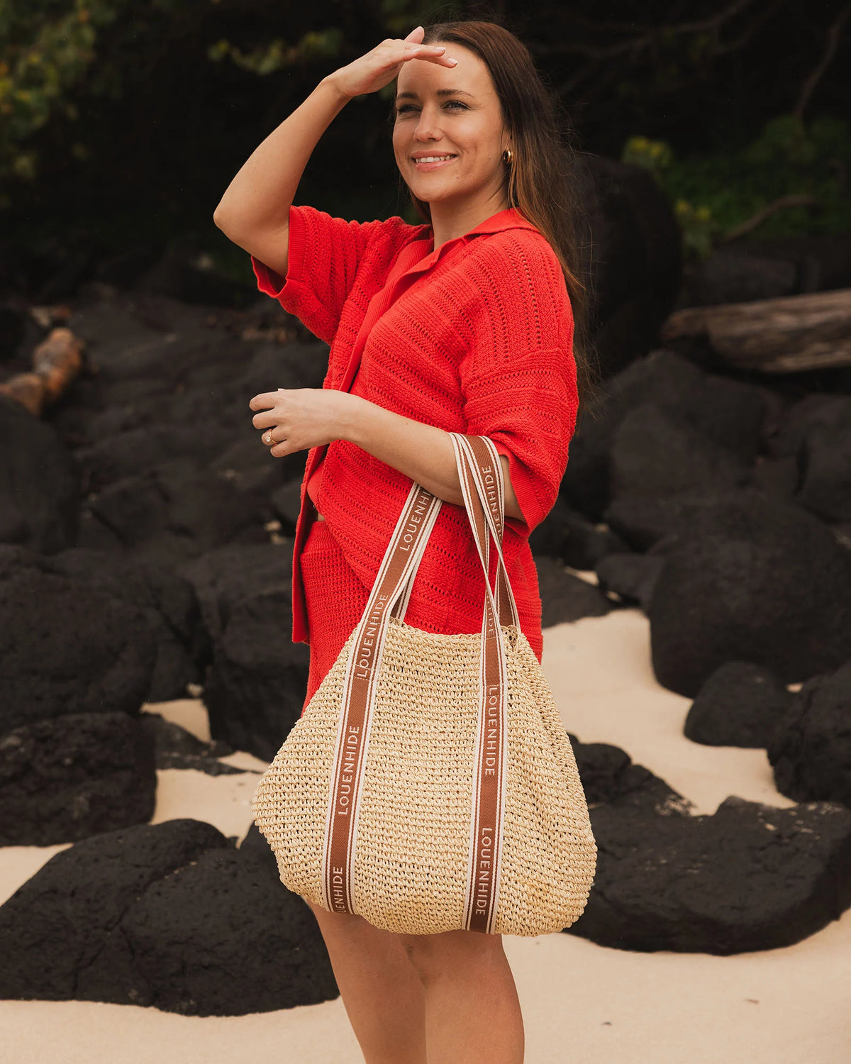 Bali Beach Bag (Natural Tan) by Louenhide
