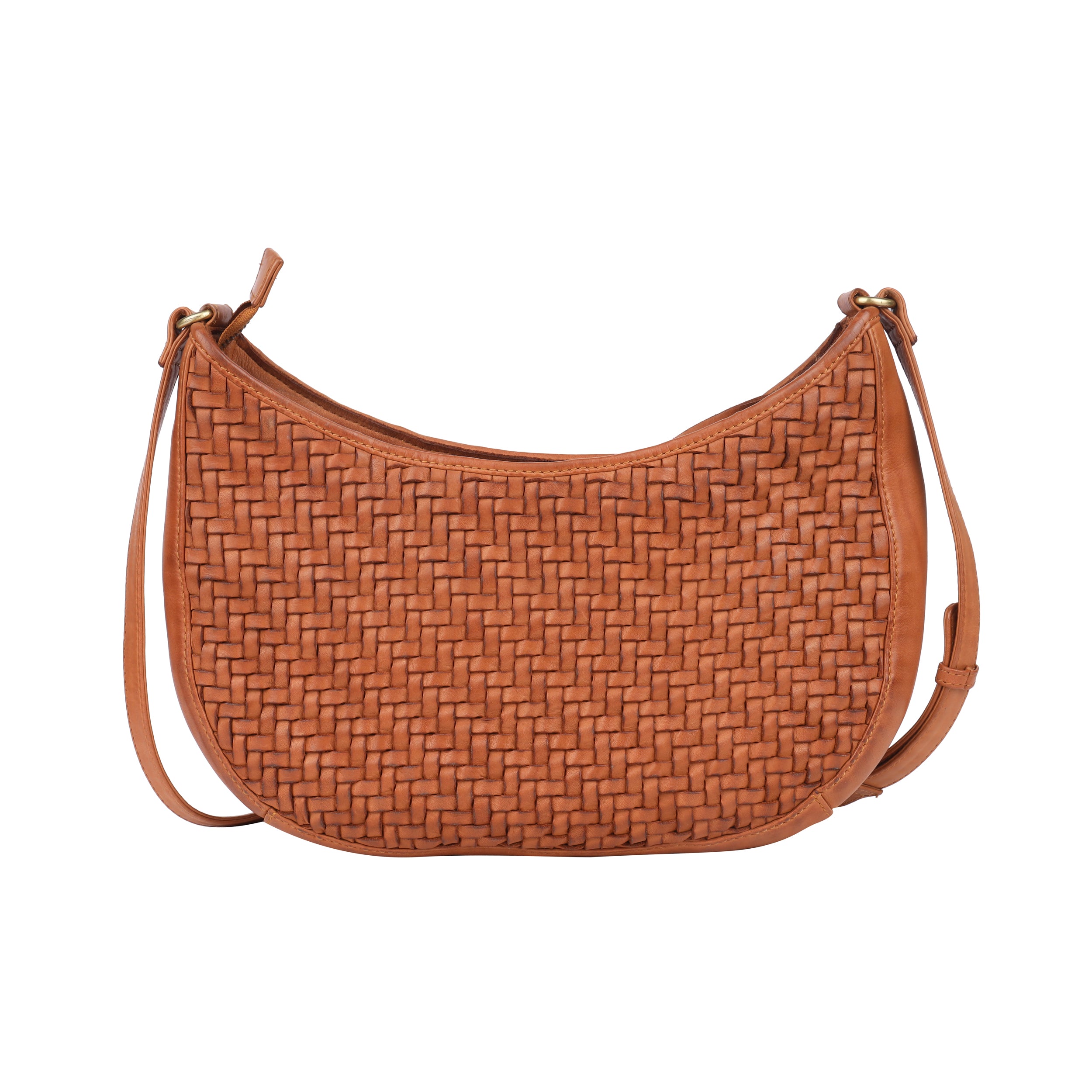 Ballarat Woven Leather Bag - Tan