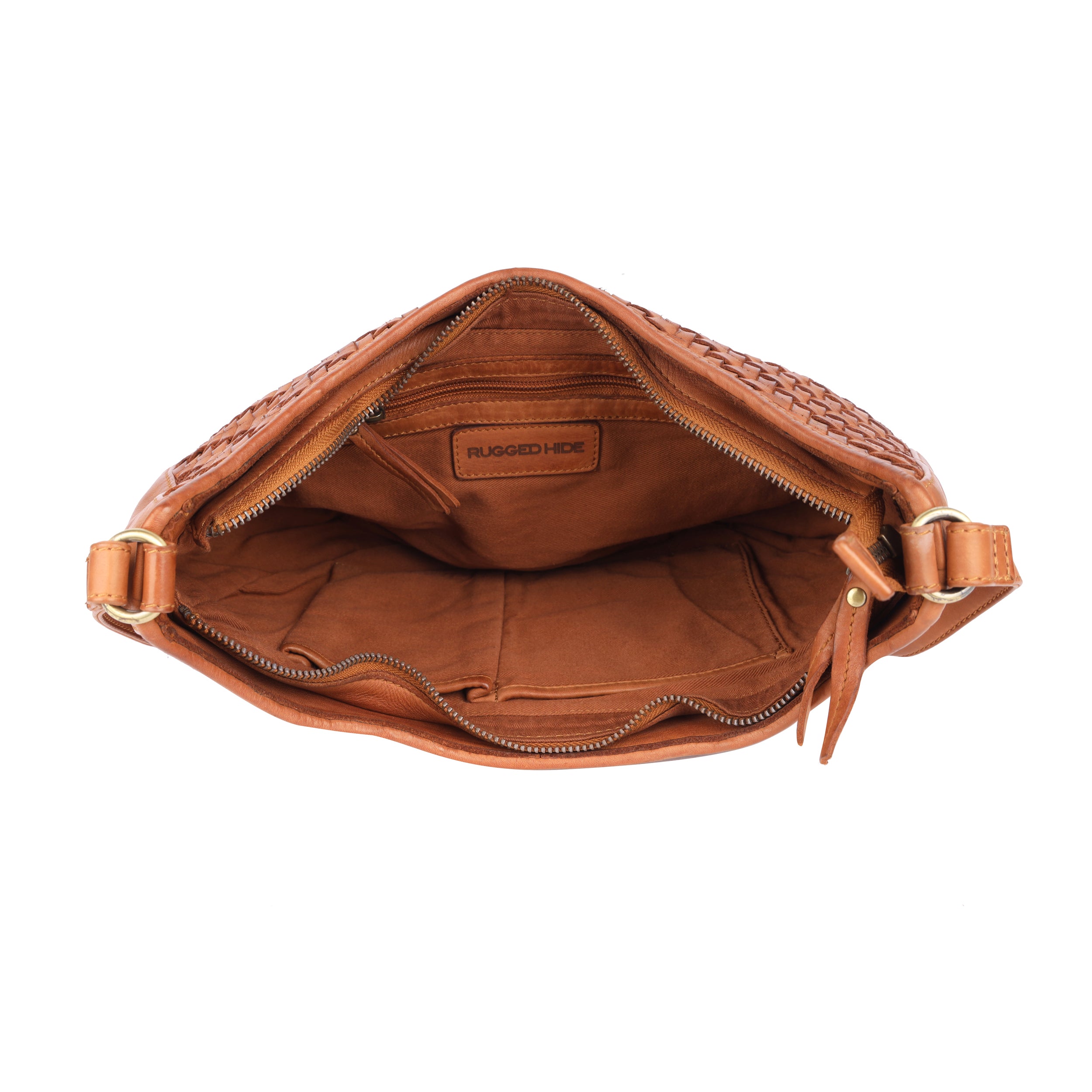 Ballarat Woven Leather Bag - Tan