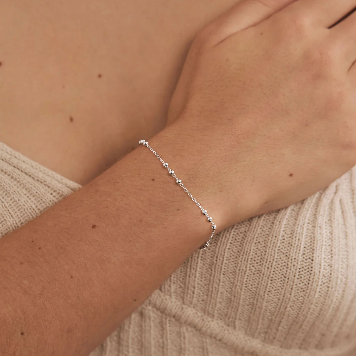 Beaded Chain Bracelet (Gold or Silver) by Midsummer Star