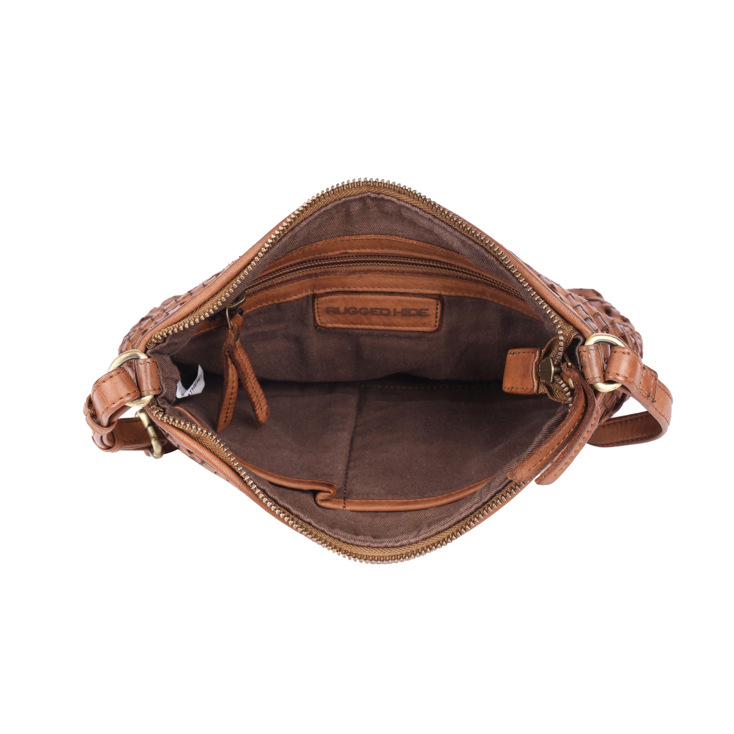 Bendigo Woven Leather Bag - Oak