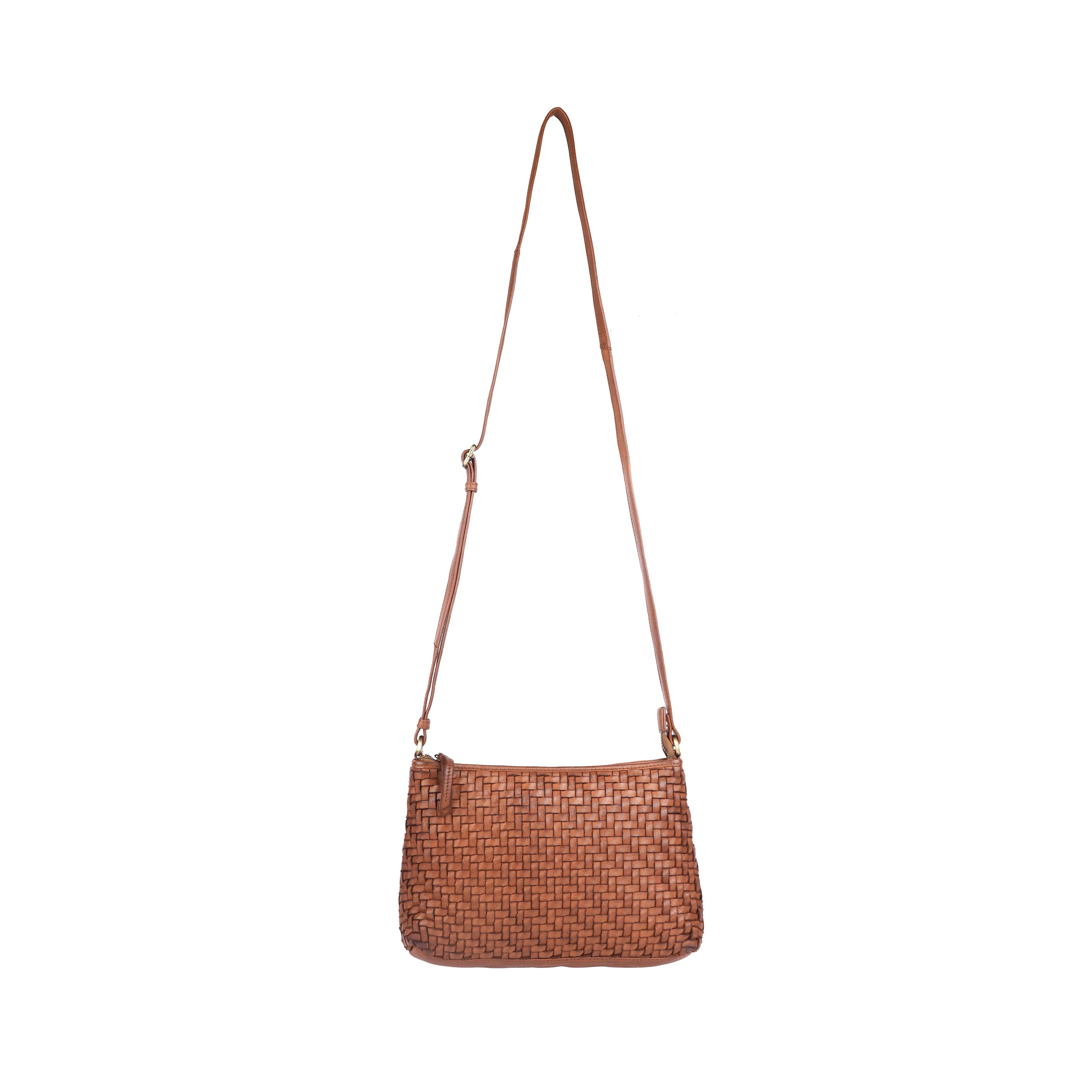 Bendigo Woven Leather Bag - Oak