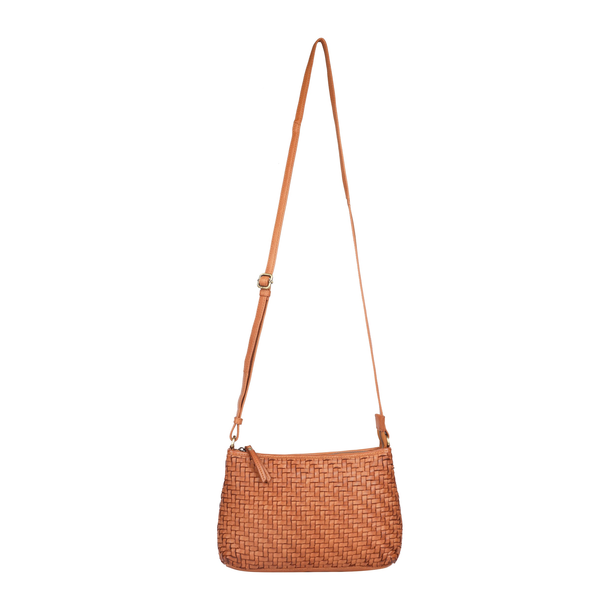 Bendigo Woven Leather Bag - Tan