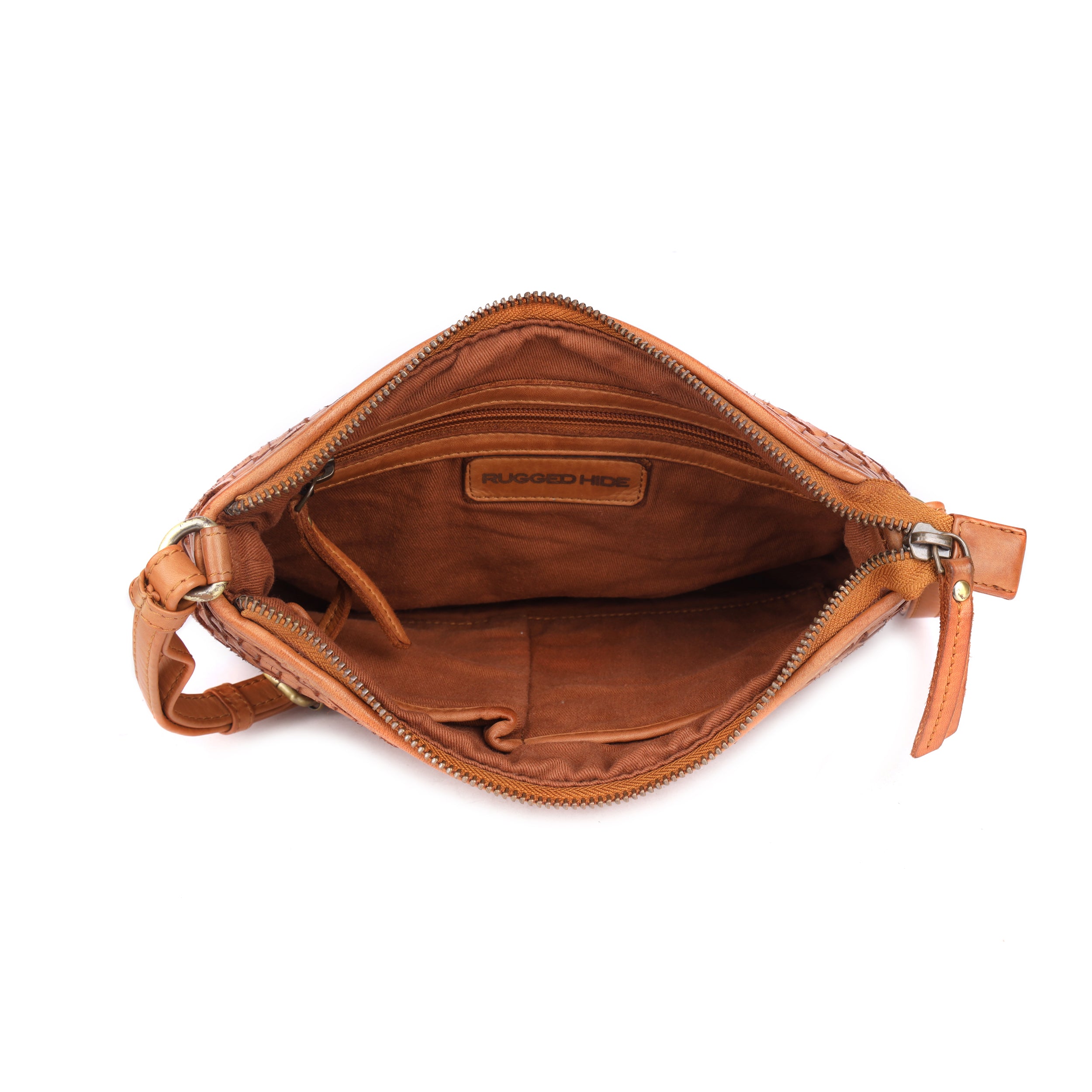 Bendigo Woven Leather Bag - Tan