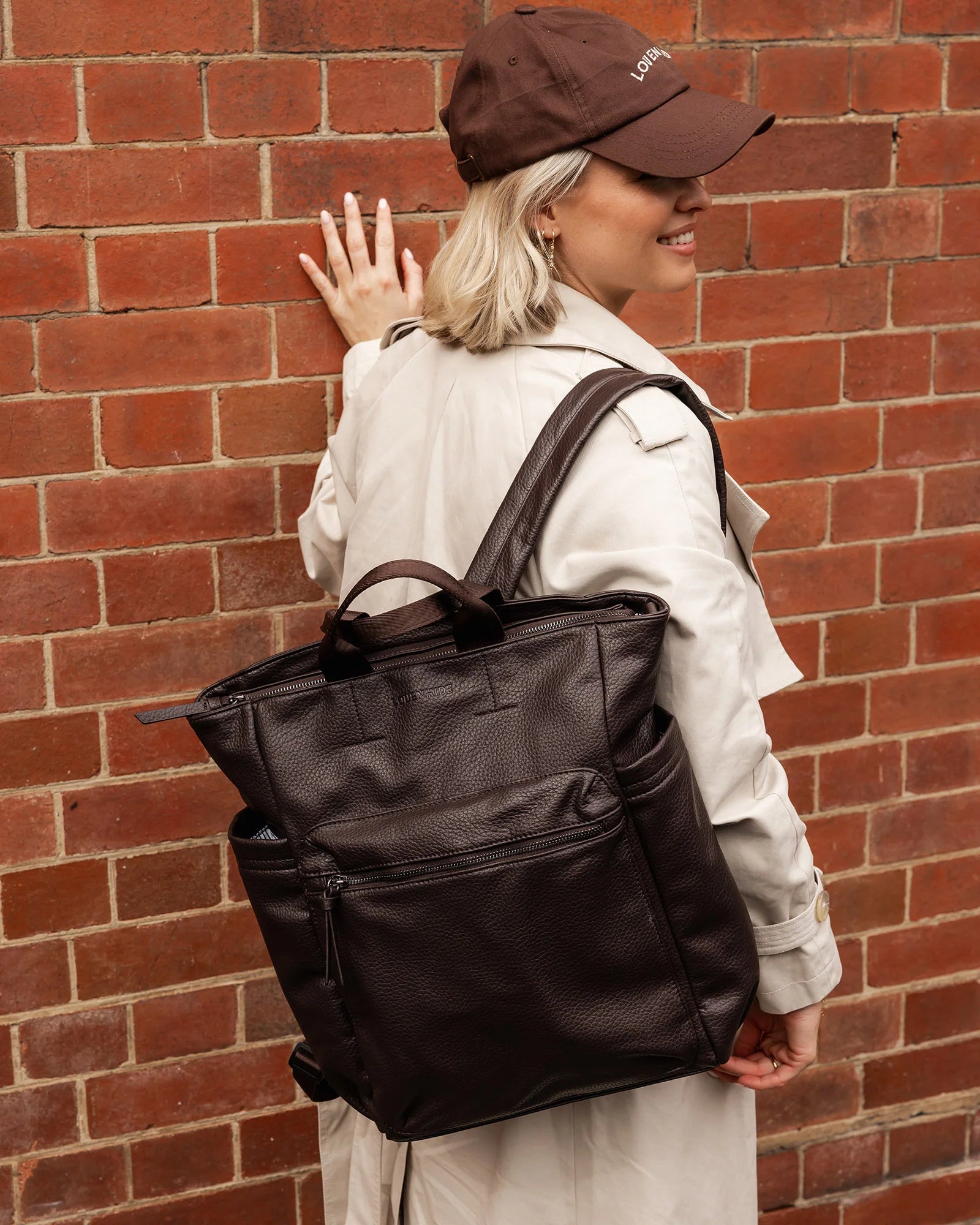 Bronx Backpack (Chocolate) by Louenhide