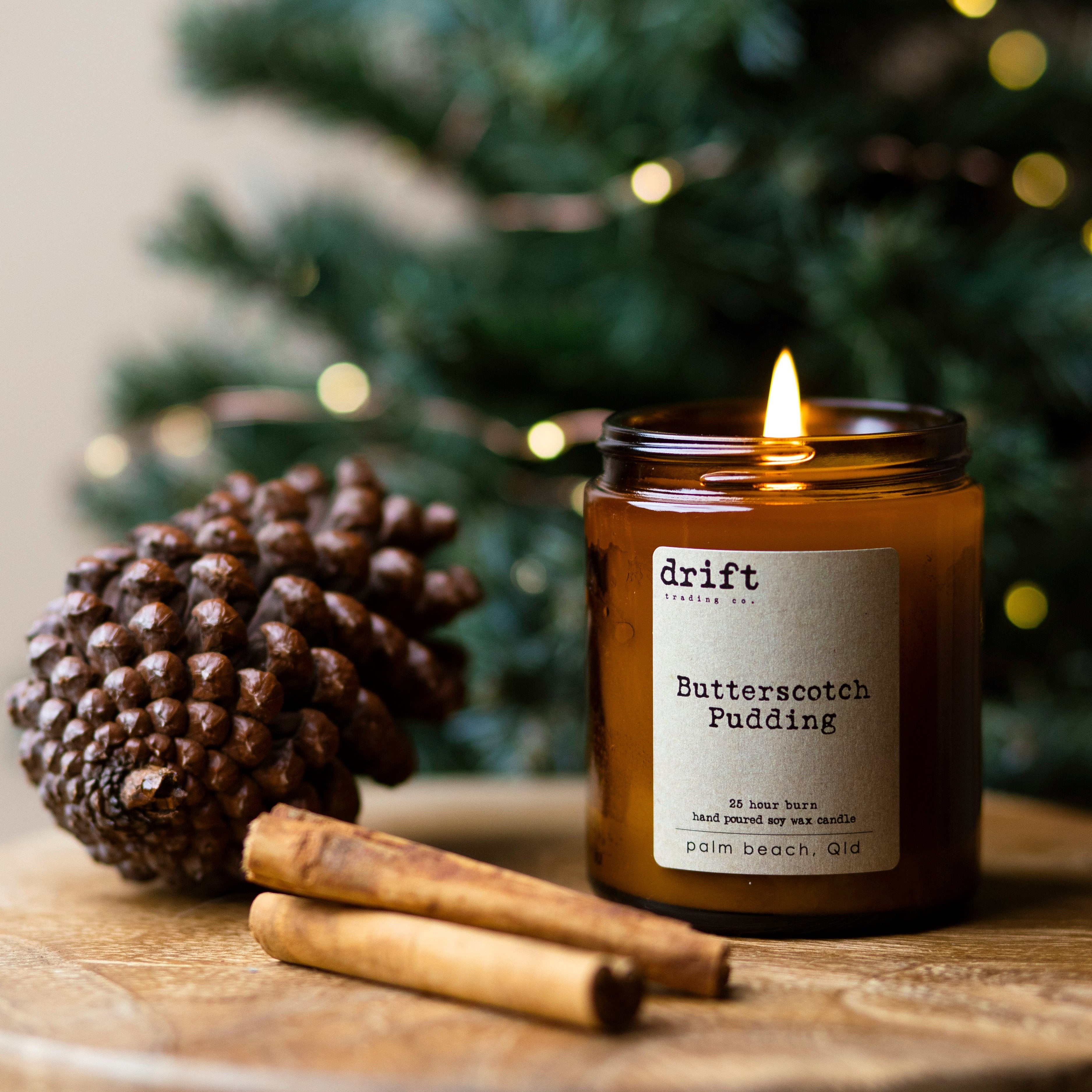 New //  BUTTERSCOTCH PUDDING - Limited Edition Christmas Candle by Drift Trading Co.