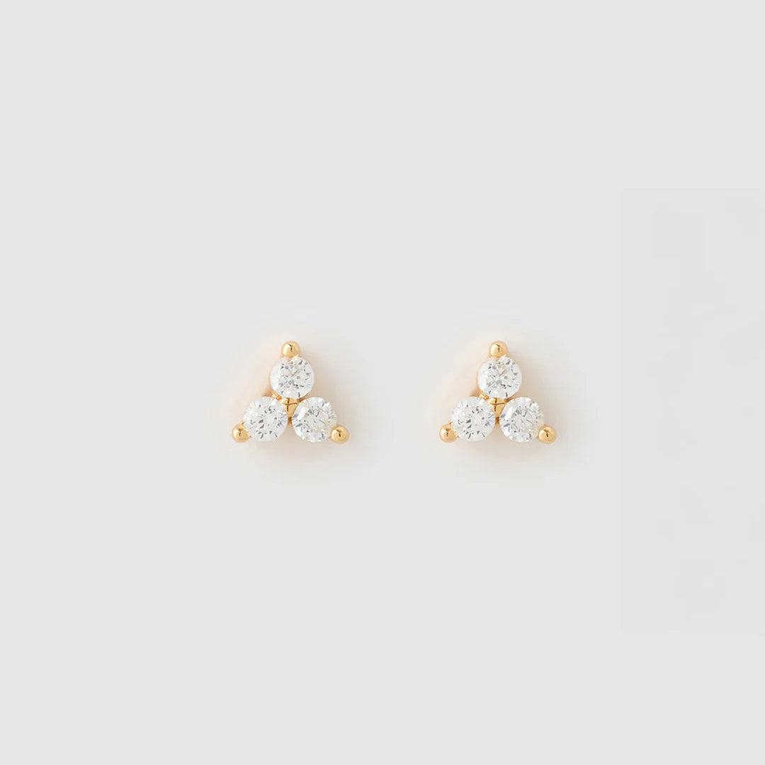 Cassia Stud Earrings (Stone) by Arms of Eve