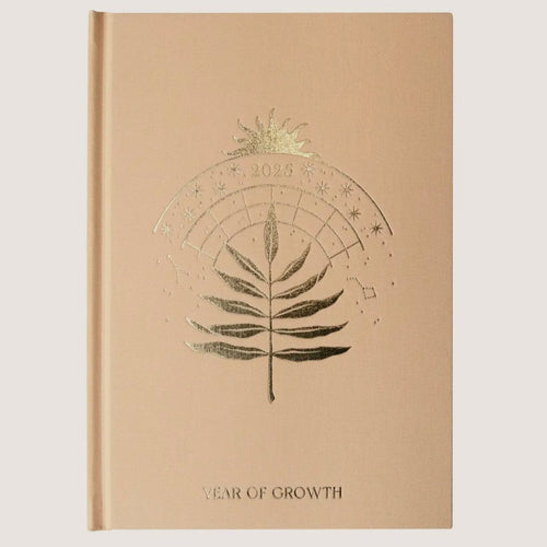 2025 Year of Growth Diary by Dreamy Moons - Oat Latte