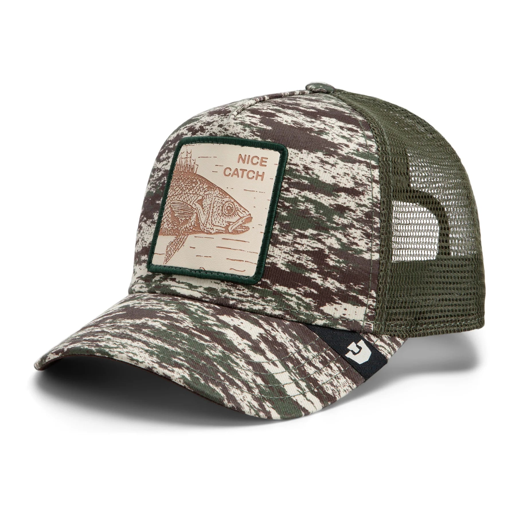 Camo Engraved Bass Trucker Cap in Camouflage - Goorin Bros