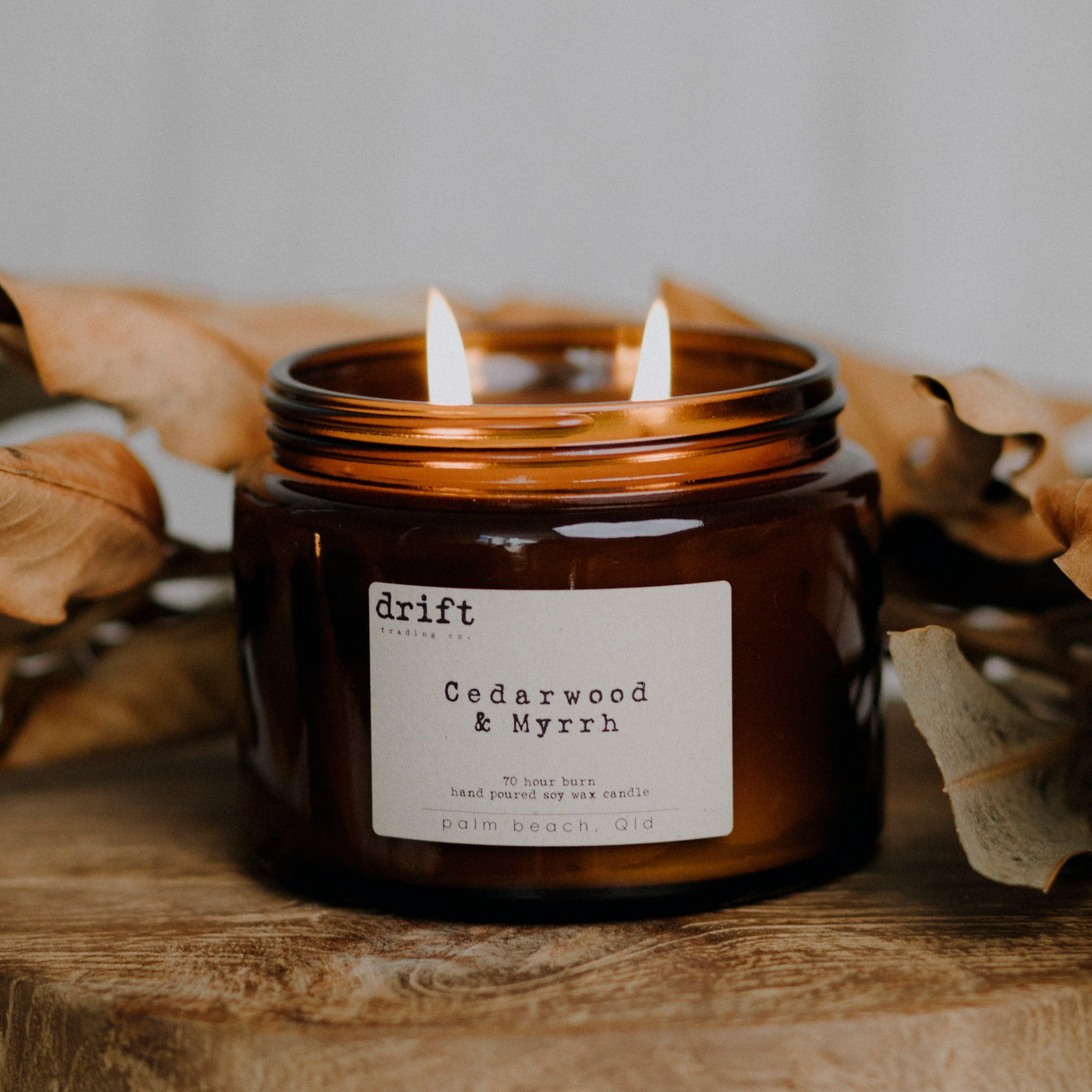 Cedarwood & Myrrh Candle by Drift Trading Co. 