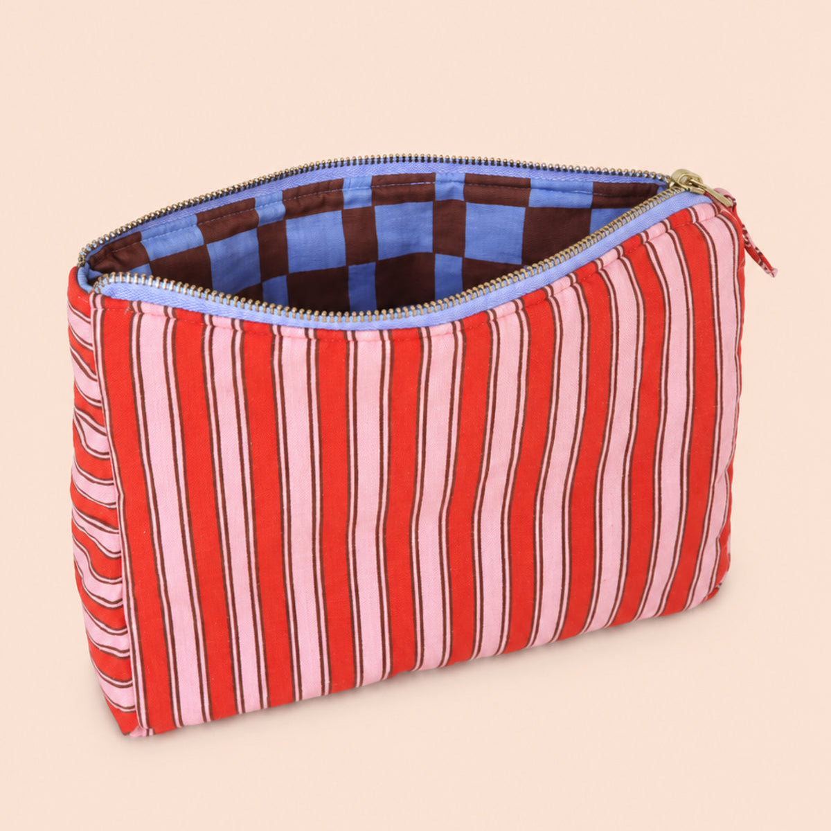 Loco Living Fabric Cosmetic Bag - Cherry Stripe