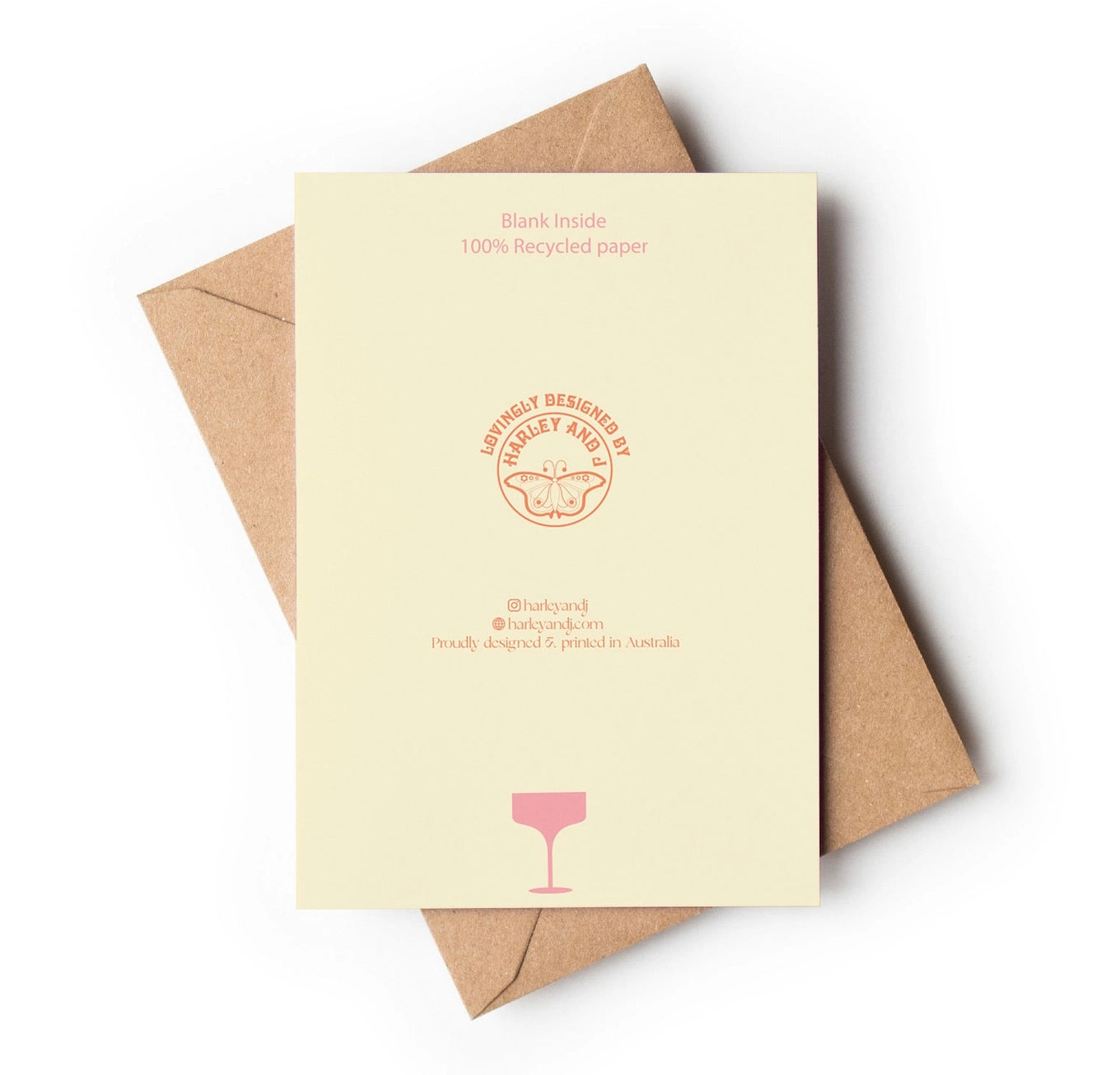 Chin Chin - Vintage Retro Style Greeting Card