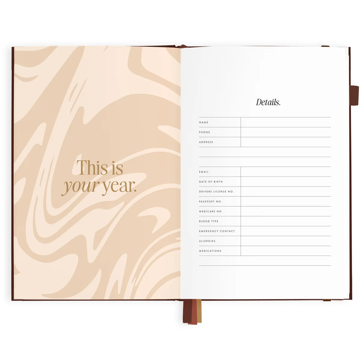 Fox & Fallow 2027 A5 Vertical Planner - Chocolate