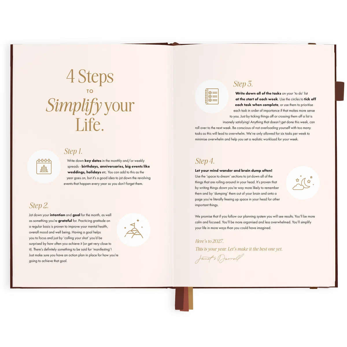Fox & Fallow 2027 A5 Vertical Planner - Chocolate