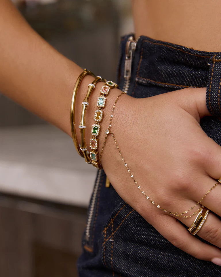 Cole Gold Cuff Bracelet by Arms of Eve