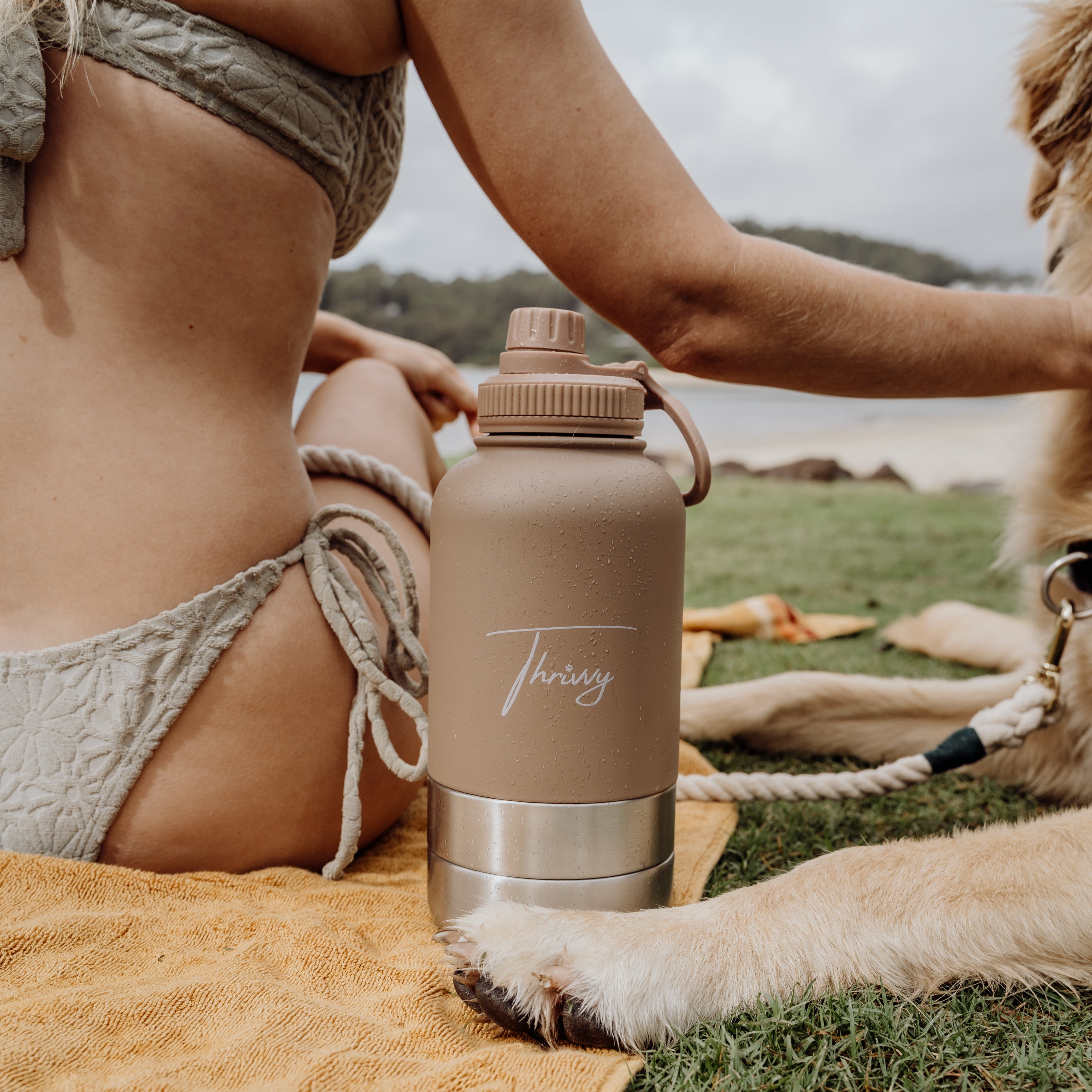 Thrivvy 3 in 1 Pet Companion Travel Water Bottle