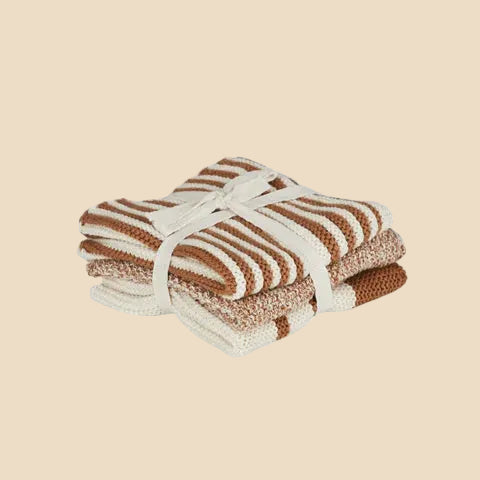 Amy S/3 Cotton Knit Cloths – Terra