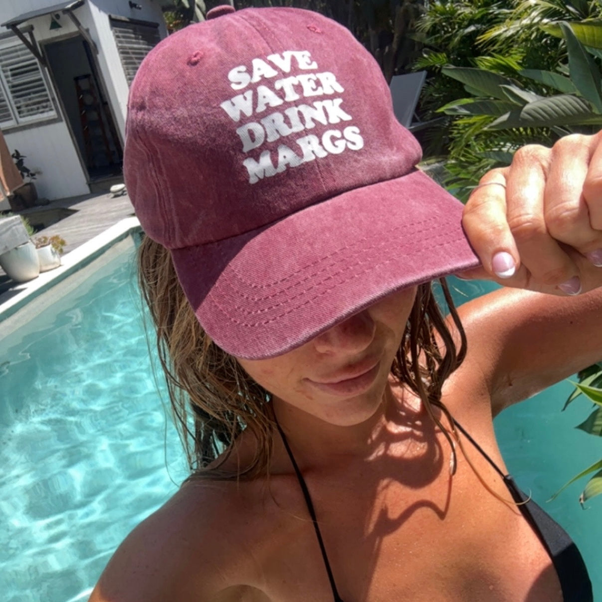'Save Water Drink Margs' - Vintage Wash Cap