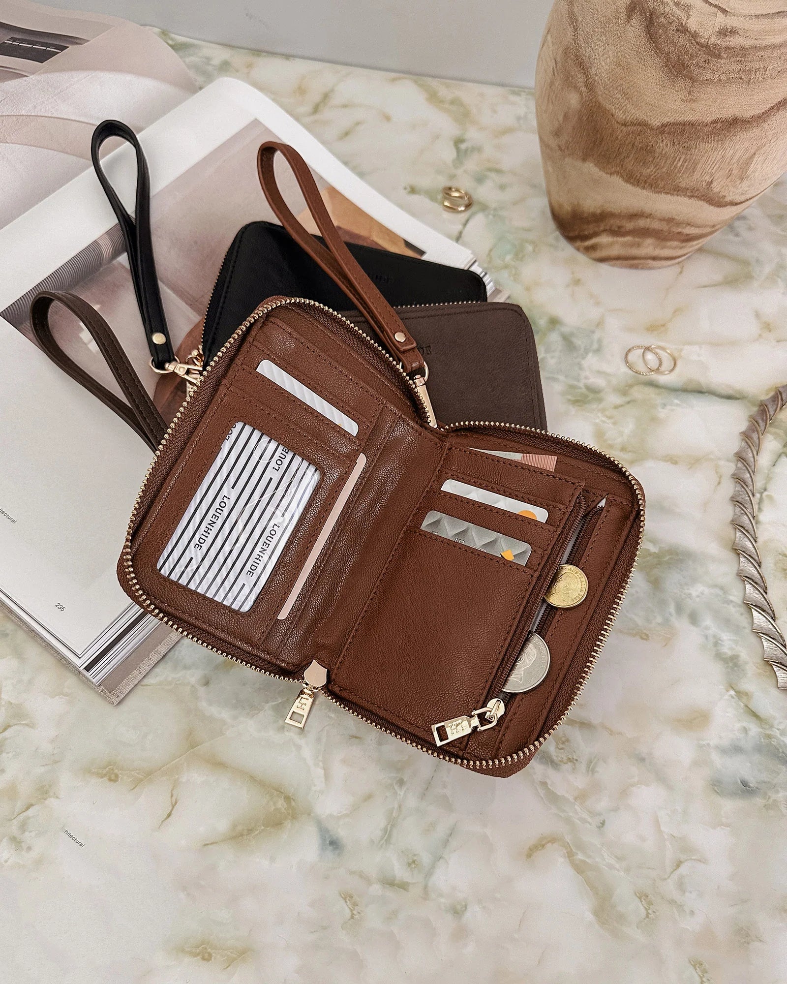 Eden Wallet (Saddle Chocolate) by Louenhide
