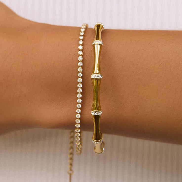 Allegra Tennis Bracelet (Gold) by Arms of Eve