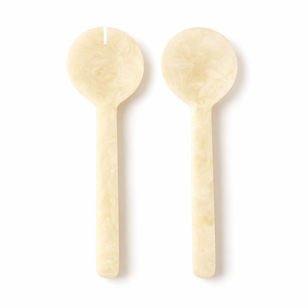 Kip Resin Salad Servers (Ivory)