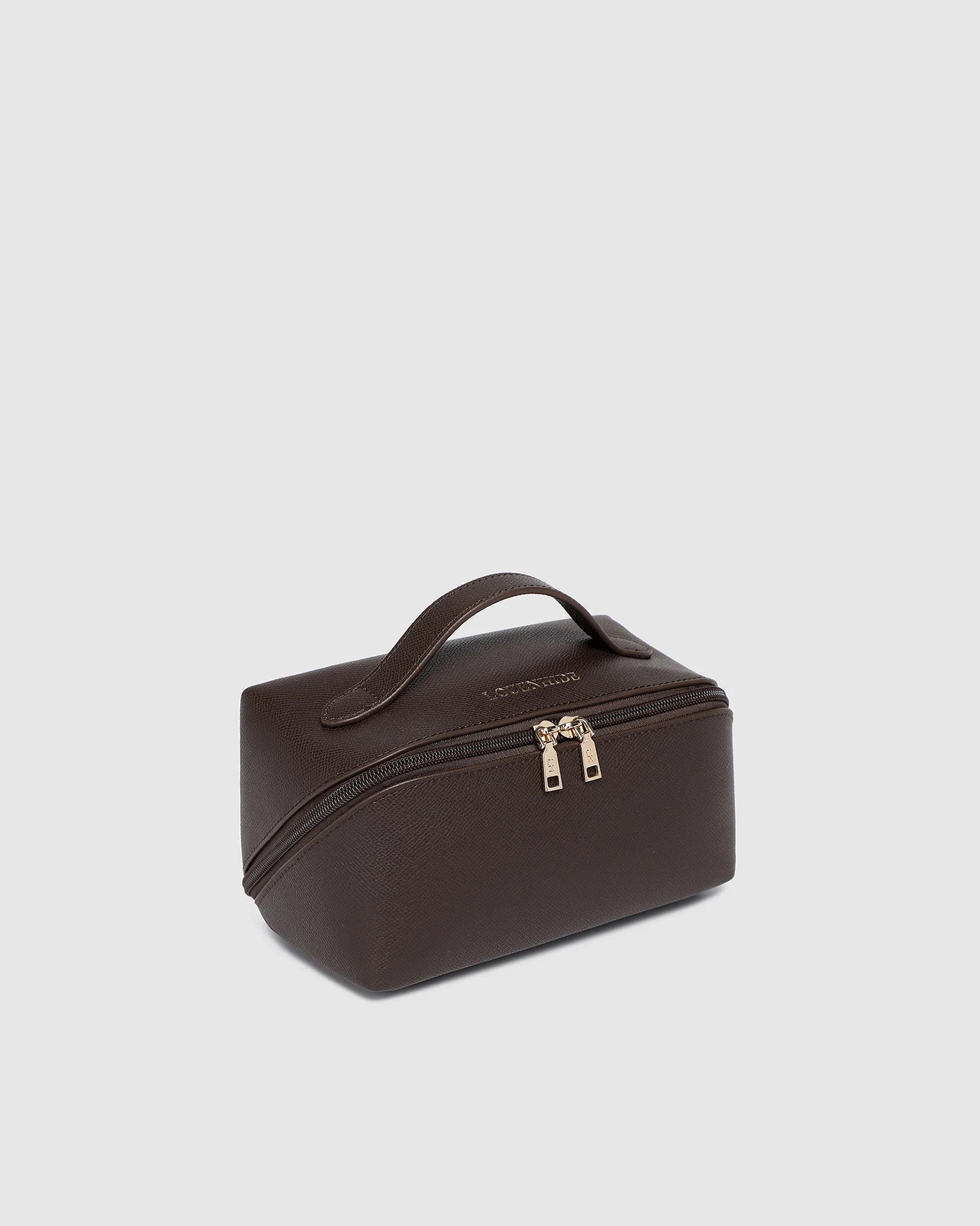 Ellis Makeup Bag (Chocolate) by Louenhide
