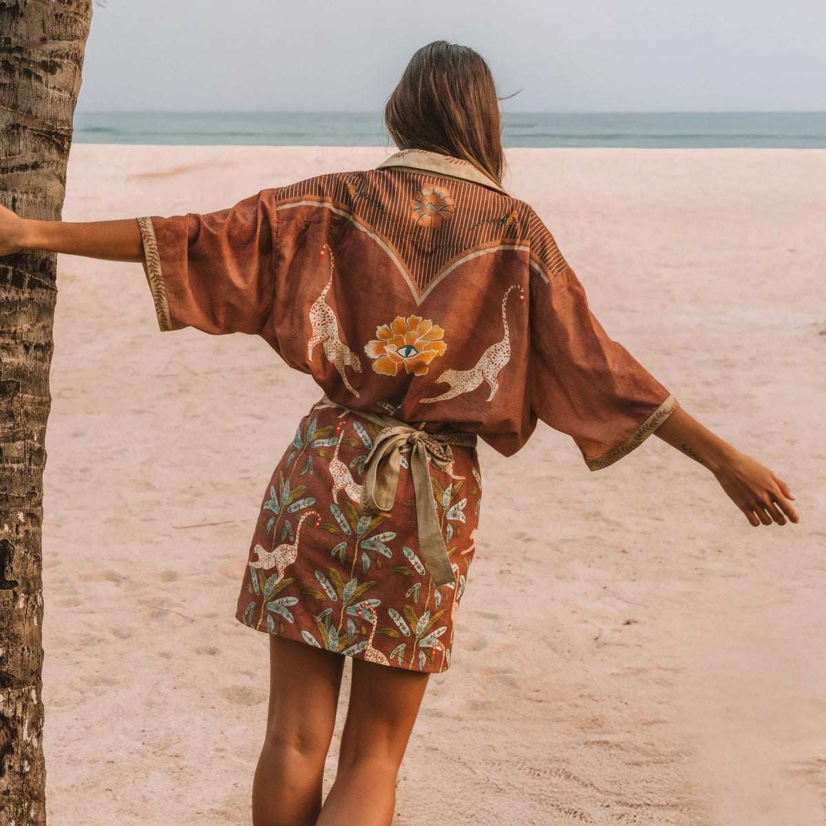 Eye of the Jungle Wrap Skirt - Hazel (Wandering Folk)