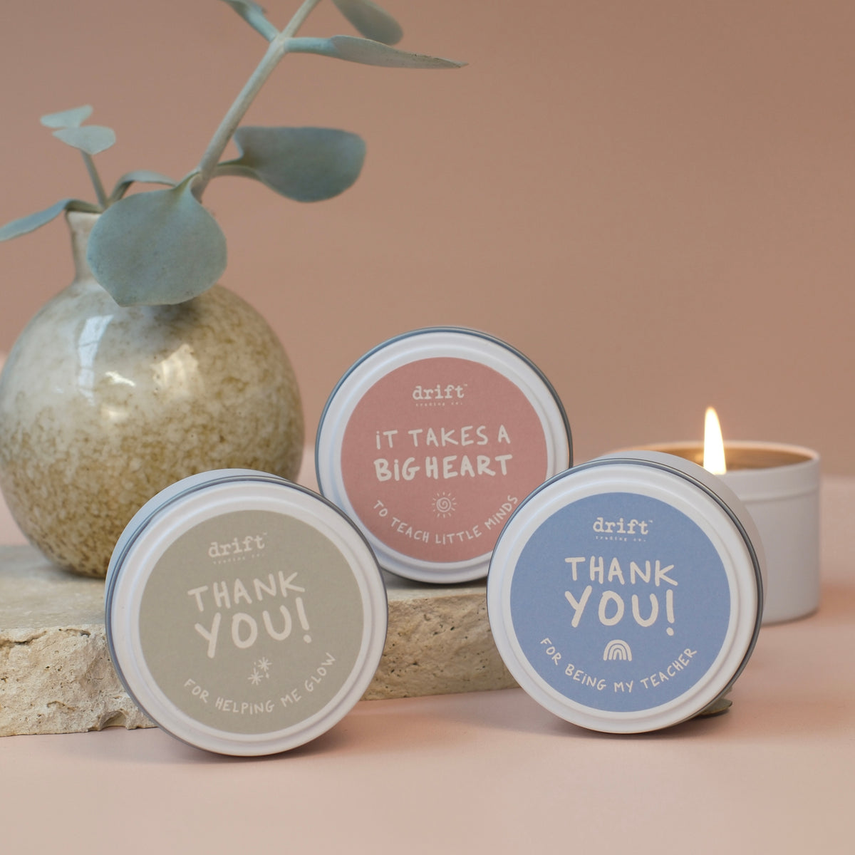 TEACHER CANDLES - Travel Tin Candles