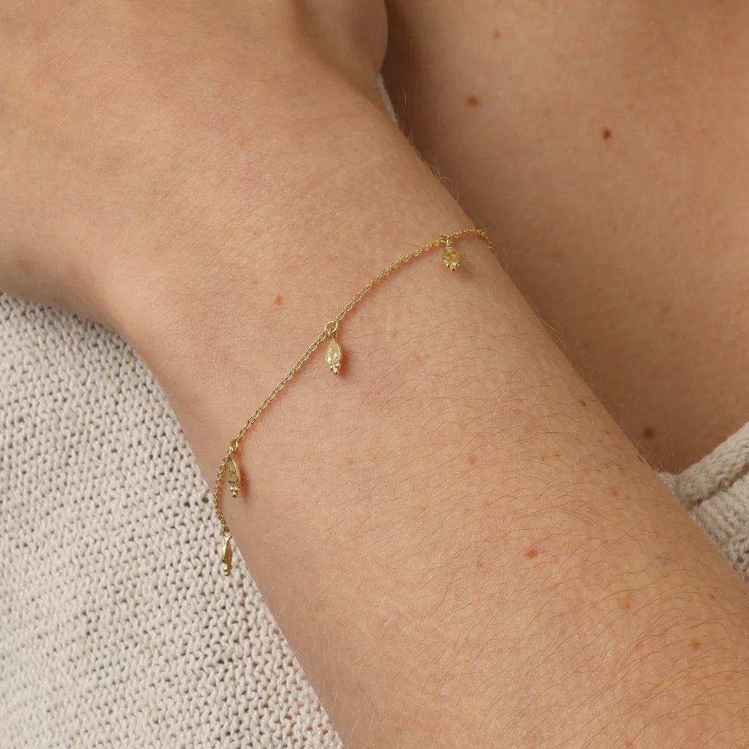 Glistening Drops Bracelet by Midsummer Star (Gold or Silver)