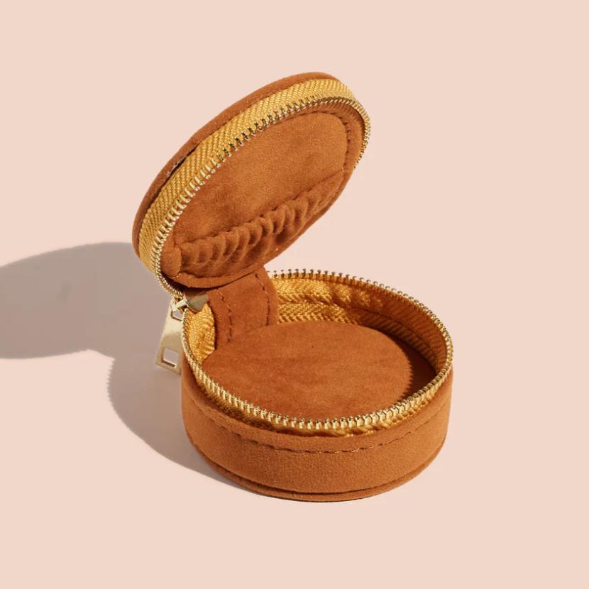 Mini Jewellery Travel Case (Burnt Orange) by Cai & Jo