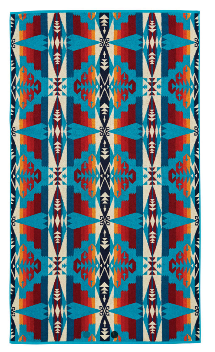 Tuscon Turquoise - Beach Towel by Pendleton