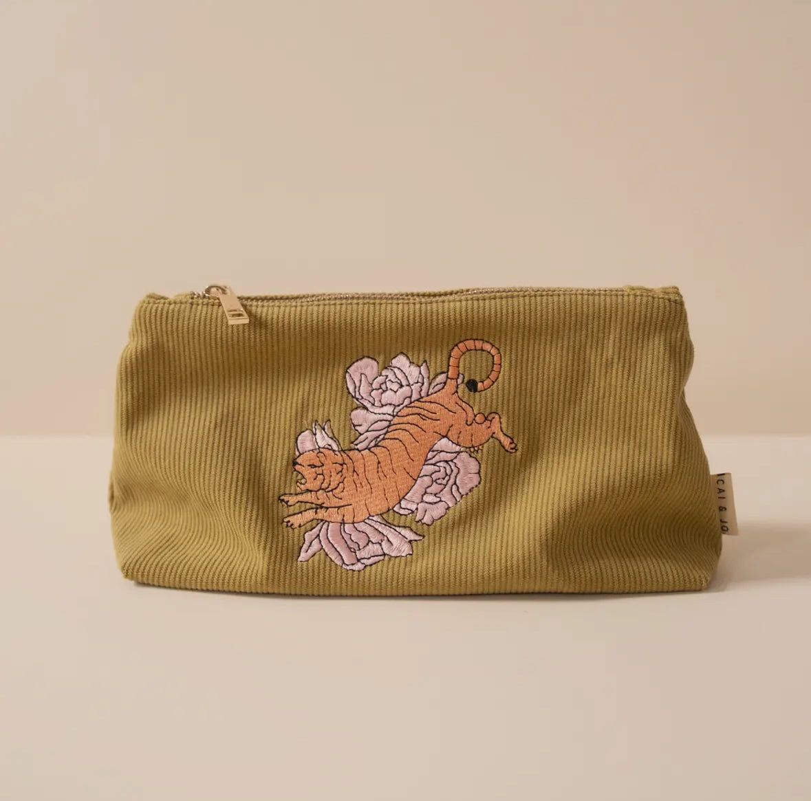 Corduroy Pouch (Olive) by Cai & Jo