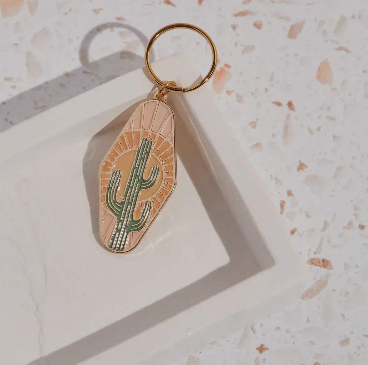 Cactus Enamel Keychain by Cai & Jo