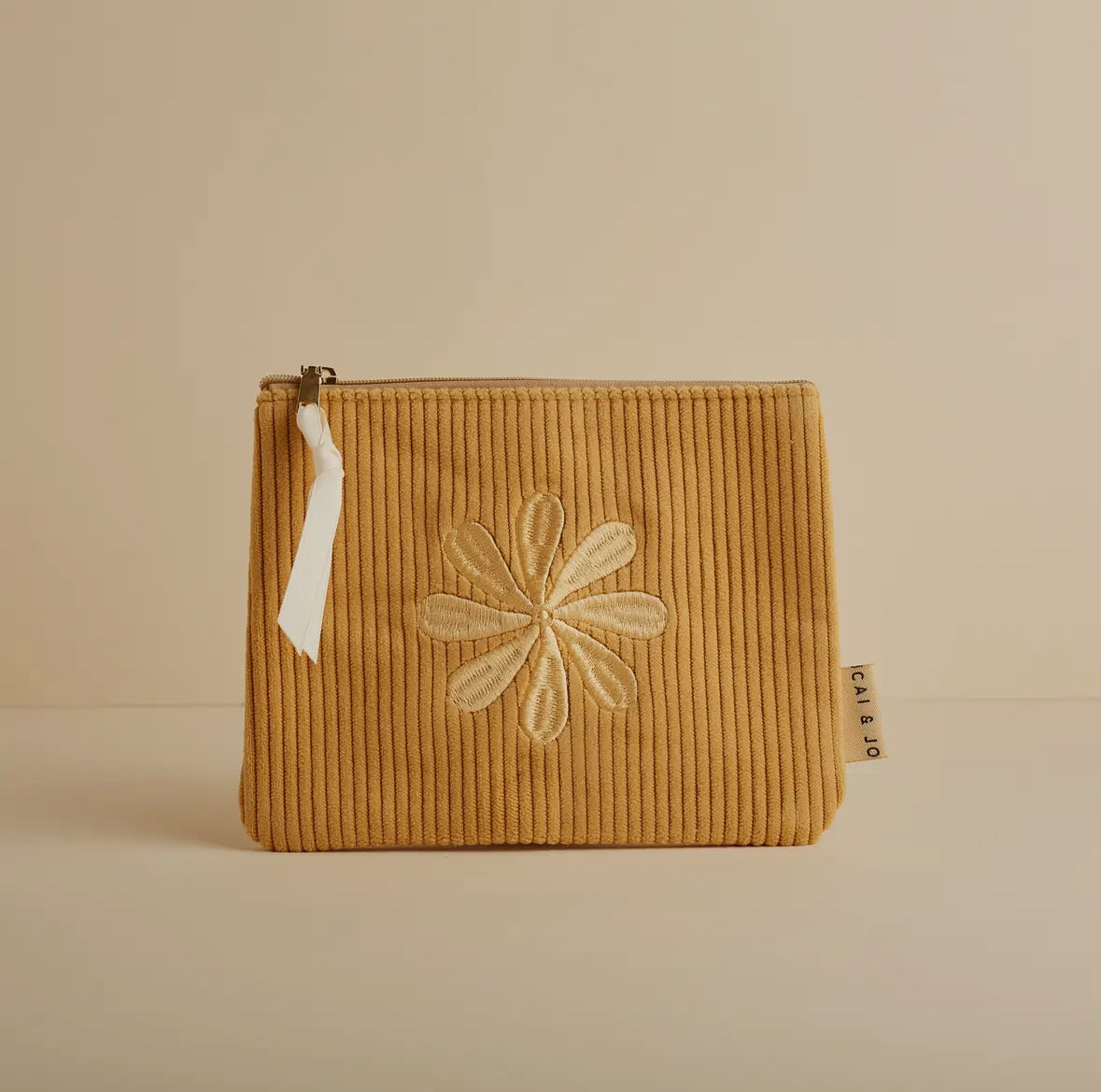 Corduroy Pouch (Marigold) by Cai & Jo