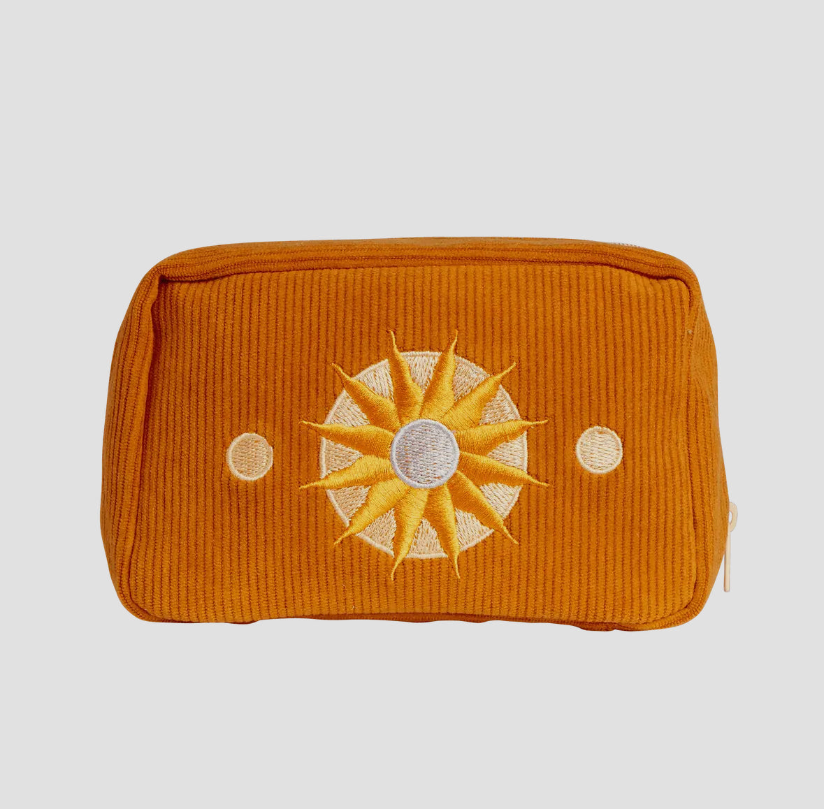 Corduroy Makeup Bag (Burnt Orange) by Cai & Jo