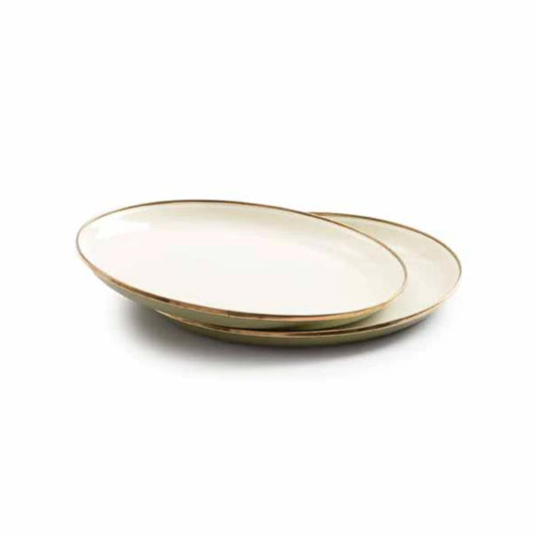 Barebones Deep Plate (set 2) - Olive