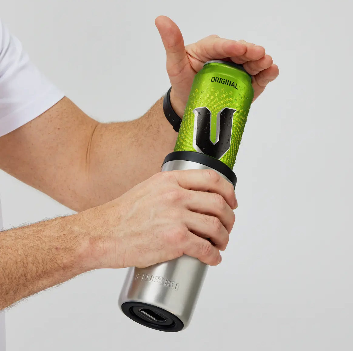 Huski Big Can Cooler (Brushed Stainless)