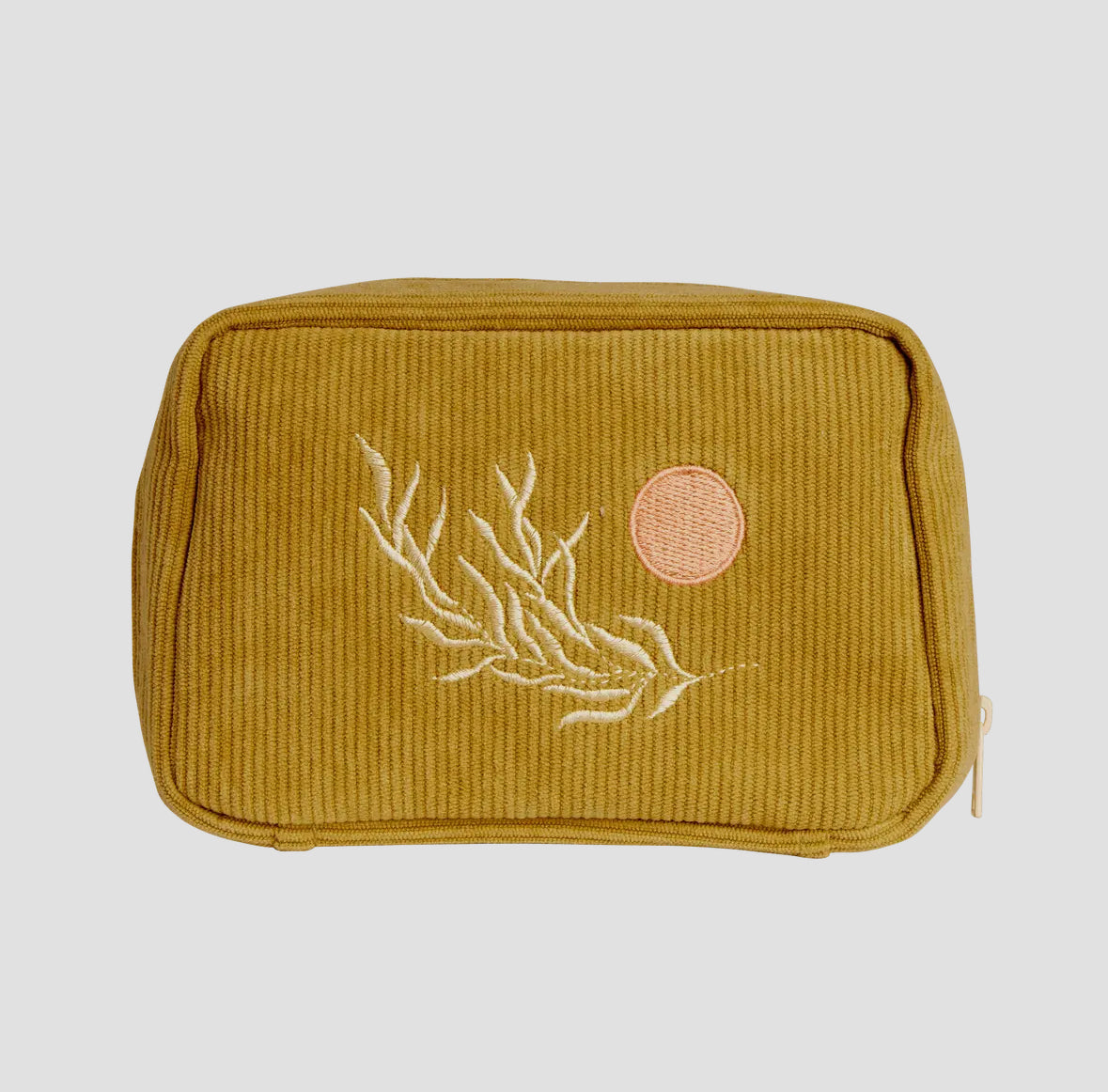 Corduroy Makeup Bag (Olive) by Cai & Jo