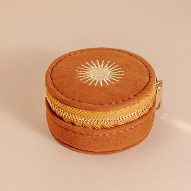 Mini Jewellery Travel Case (Burnt Orange) by Cai & Jo