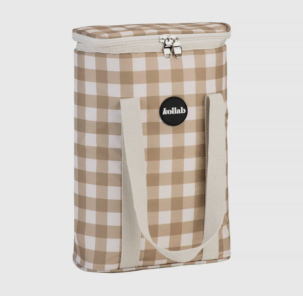 Kollab Wine Cooler Bag Olive Check