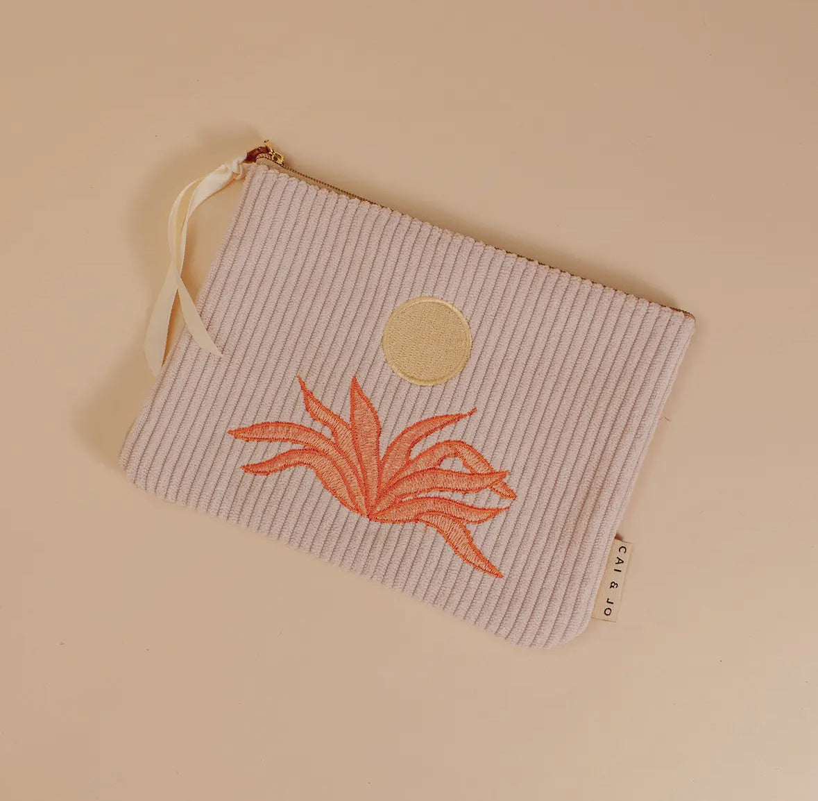 Corduroy Pouch (Pale Pink) by Cai & Jo