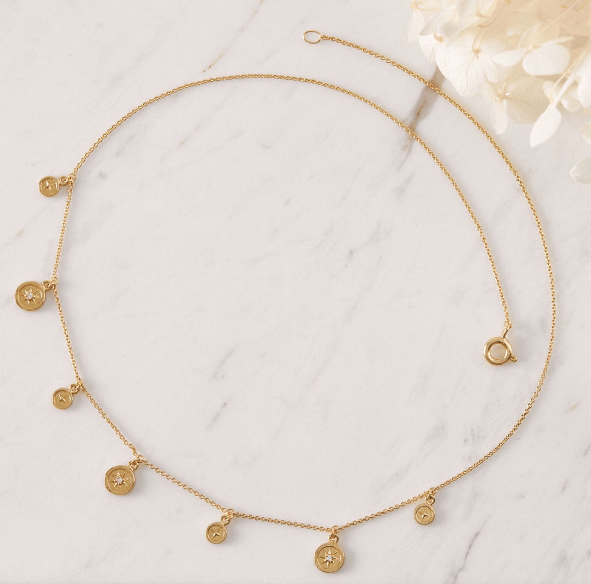 Asteria Gold Choker Necklace