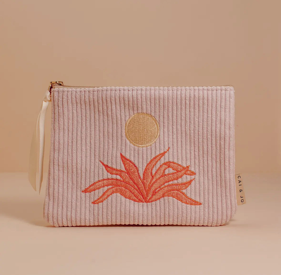 Corduroy Pouch (Pale Pink) by Cai & Jo